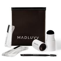 Kit de estêncil de sobrancelha MADLUVV, fácil de usar, 9 formas com acessórios Kit de estêncil de sobrancelha MADLUVV, fácil de usar, 9 formas com acessórios
