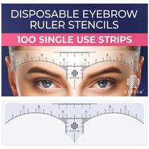 Kit de estêncil de sobrancelha Stylia Beauty, pacote com 100 unidades para mulheres Kit de estêncil de sobrancelha Stylia Beauty, pacote com 100 unidades para mulheres