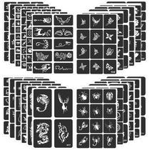 Kit de estêncil de tatuagem FANOST 24 folhas com 400 desenhos para todas as idades Kit de estêncil de tatuagem FANOST 24 folhas com 400 desenhos para todas as idades
