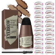 Kit de estêncil Eyebrow Stamp OETUIOW com 24 estênceis reutilizáveis