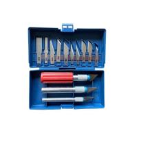 Kit de Estilete Precisão para Patchwork Scrapbook e Artesanato - 16 peças (13 Laminas + 3 cabos) Kit de Estilete Precisão para Patchwork Scrapbook e Artesanato - 16 peças (13 Laminas + 3 cabos)