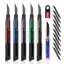 Kit de Estiletes Retráteis WORKPRO com Lâminas de Segmento 5 Unidades Kit de Estiletes Retráteis WORKPRO com Lâminas de Segmento 5 Unidades