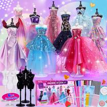 Kit de estilista de uma a quatro mais de 800 unidades com 6 manequins