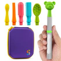 Kit de Estimulação Oral Buzz Buddy com 6 Cabeças - Suprimentos Especiais