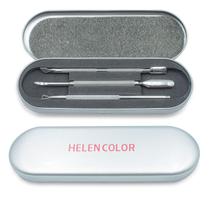 Kit de Estojo com 3 Espátulas Inox Para Unhas E4 Helen Color - Arte Sedução