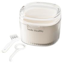 Kit de estojo de dentadura PUINVI Retentor Cleaner com escova de limpeza