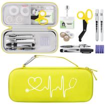 Kit de estojo de estetoscópio BOVKE, conjunto de 15 peças para enfermeiras médicas, amarelo Kit de estojo de estetoscópio BOVKE, conjunto de 15 peças para enfermeiras médicas, amarelo