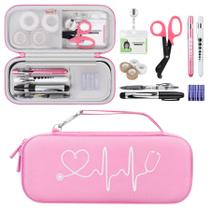 Kit de estojo de estetoscópio BOVKE, conjunto de 15 peças para enfermeiras, rosa Kit de estojo de estetoscópio BOVKE, conjunto de 15 peças para enfermeiras, rosa