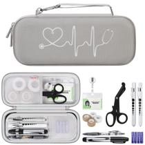 Kit de estojo para estetoscópio BOVKE com ferramentas médicas, 15 unidades Kit de estojo para estetoscópio BOVKE com ferramentas médicas, 15 unidades