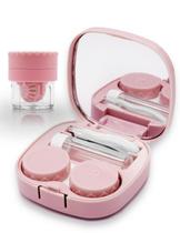Kit de Estojo para Lentes de Contato Vastsoon, Tamanho de Viagem, Rosa Kit de Estojo para Lentes de Contato Vastsoon, Tamanho de Viagem, Rosa