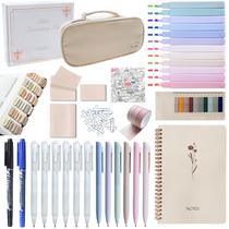 Kit de Estudo Bíblico J6&H6 170 Peças para Journaling, Marfim Kit de Estudo Bíblico J6&H6 170 Peças para Journaling, Marfim