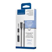 Kit de expansão de fone de ouvido INSIGNIA 12 pés com adaptador de 3,5 mm Kit de expansão de fone de ouvido INSIGNIA 12 pés com adaptador de 3,5 mm