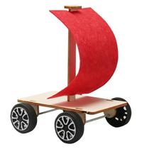 Kit de experimentos científicos DIY Wooden Wind Sail Car Kids Kit de experimentos científicos DIY Wooden Wind Sail Car Kids
