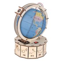 Kit de experimentos científicos, modelo de globo de madeira DIY, crianças com mais de 8 anos Kit de experimentos científicos, modelo de globo de madeira DIY, crianças com mais de 8 anos