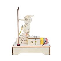 Kit de experimentos científicos, modelo de pica-pau elétrico de madeira