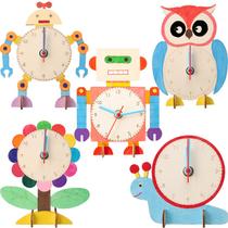 Kit de experimentos científicos, relógio de madeira, 5 peças DIY para crianças de 8 a 14 anos Kit de experimentos científicos, relógio de madeira, 5 peças DIY para crianças de 8 a 14 anos