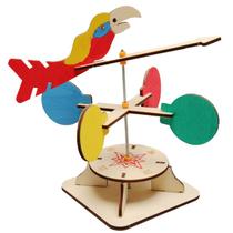Kit de experimentos científicos Wooden Parrot Wind Vane para crianças