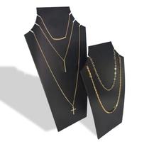 Kit de Expositor de Joias Porta Colar - 2 Expositores Grande e Pequeno - Madeira Mdf Laca Preto Fosco Kit de Expositor de Joias Porta Colar - 2 Expositores Grande e Pequeno - Madeira Mdf Laca Preto Fosco