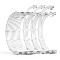 Kit de extensão de cabo PSU ABNO1 de 30 cm com pentes de cabo brancos