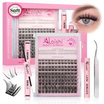 Kit de extensão de cílios AILAISHI Lash Clusters D Curl 5-16mm Kit de extensão de cílios AILAISHI Lash Clusters D Curl 5-16mm