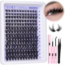 Kit de extensão de cílios ALICE Lash Clusters Wispy 168 unidades 10-18 mm Kit de extensão de cílios ALICE Lash Clusters Wispy 168 unidades 10-18 mm