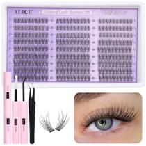 Kit de extensão de cílios ALICE Natural Lash Clusters C-Curly 10-14mm