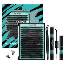 Kit de extensão de cílios AMZGIRL 320 unidades de cílios individuais 70D Kit de extensão de cílios AMZGIRL 320 unidades de cílios individuais 70D