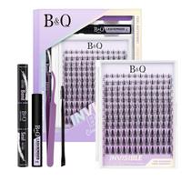 Kit de extensão de cílios B&Qaugen Fairy Lash Clusters Natural