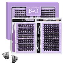 Kit de extensão de cílios B&Qaugen Lash Extension 192 unidades D Curl