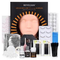 Kit de extensão de cílios BEYELIAN com cabeça de manequim e suprimentos Kit de extensão de cílios BEYELIAN com cabeça de manequim e suprimentos