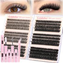 Kit de extensão de cílios calphdiar Lash Clusters 30D-100D 474 unidades