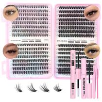 Kit de extensão de cílios DAODER Wispy Lash 640 Cluster Lashes