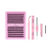 Kit De Extensão De Cílios DIY Com 240 Peças, Cola Para Cílios, Removedor E Aplicador Kit De Extensão De Cílios DIY Com 240 Peças, Cola Para Cílios, Removedor E Aplicador