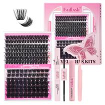 Kit de extensão de cílios FADLASH DIY Lash Clusters D Curl 12-21mm Kit de extensão de cílios FADLASH DIY Lash Clusters D Curl 12-21mm