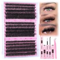 Kit de extensão de cílios Focipeysa Fluffy Lash 70D 80D 90D 10-18mm
