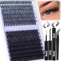 Kit de extensão de cílios Geeneiya Natural Lash Clusters 30D+50D
