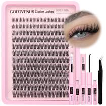 Kit de Extensão de Cílios Goddvenus - Clusters Wispy D Curl