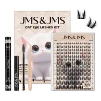 Kit de extensão de cílios JMS&JMS Lash Clusters Cat Eye 117 unidades Kit de extensão de cílios JMS&JMS Lash Clusters Cat Eye 117 unidades