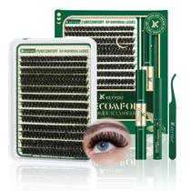 Kit de extensão de cílios KEYYOU 280 unidades Soft Clusters 100D Curl Kit de extensão de cílios KEYYOU 280 unidades Soft Clusters 100D Curl