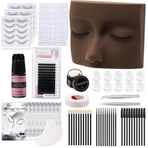 Kit de extensão de cílios Kit de cílios Vznffur para iniciantes Kit de extensão de cílios Kit de cílios Vznffur para iniciantes
