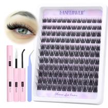 Kit de extensão de cílios Lanflower Natural Lash Clusters C Curl Kit de extensão de cílios Lanflower Natural Lash Clusters C Curl