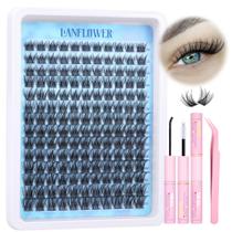 Kit de extensão de cílios Lanflower Wispy Lash Clusters C Curl