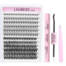 Kit de extensão de cílios LAUBESS LASH 20D+40D Lash Clusters DIY