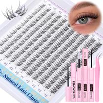 Kit de extensão de cílios Newcally Natural Lash Clusters C Curl Kit de extensão de cílios Newcally Natural Lash Clusters C Curl