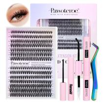 Kit de Extensão de Cílios Pawotence DIY - 280 Unidades de Cílios Individuais