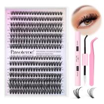 Kit de extensão de cílios Pawotence DIY 280 unidades, grupos de cílios de 9 a 16 mm Kit de extensão de cílios Pawotence DIY 280 unidades, grupos de cílios de 9 a 16 mm