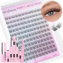 Kit de Extensão de Cílios TNFVLONEINS Wispy Lash Clusters 9-12mm