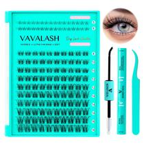 Kit de extensão de cílios VAVALASH Clear Band Natural Cluster Lashes