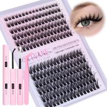 Kit de extensão de cílios wtvane Fairy Lash Clusters DIY 8-16mm