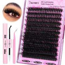 Kit de Extensão de Cílios Yawamica Fluffy 200D - Volume 14-20mm